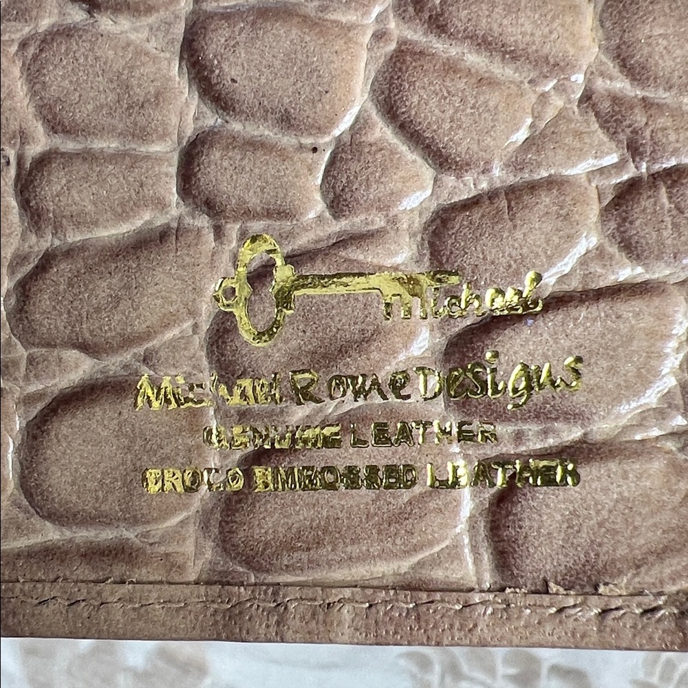Michael Rome Wallet Croc Embossed Leather - Picture 5 of 6